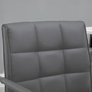 Vinsetto PU Leather Office Desk Chair Executive Swivel Office Chair With Adjustable Height - Grey
