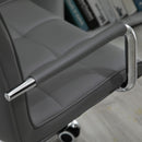 Vinsetto PU Leather Office Desk Chair Executive Swivel Office Chair With Adjustable Height - Grey