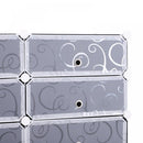 HOMCOM Shoe Rack - Black & White