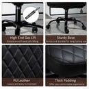 Vinsetto Massage Office Chair High Back with Armrest PU-Padded Vibration Executive Chair with Adjustable Height and Built-in Lumbar Support Black w/