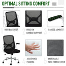 Vinsetto High Back Executive Mesh Office Chair W/ Folding Backrest Ergonomic Computer Seat Adjustable Height 360 Degree Swivel