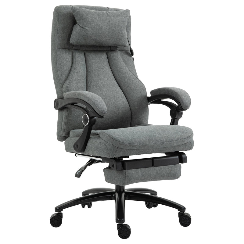 Vinsetto Office Chair 2-Point Removable Vibration Massage Pillow Executive Ergonomic USB Power Adjustable Height 360 Swivel