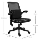 Vinsetto Office Chair 2-Point Massage Executive Ergonomic USB Power Mesh Design 360-¦ Swivel with Lumbar Support, Black Cover w/ Wheel