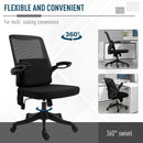 Vinsetto Office Chair 2-Point Massage Executive Ergonomic USB Power Mesh Design 360-¦ Swivel with Lumbar Support, Black Cover w/ Wheel