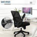 Vinsetto Office Chair 2-Point Massage Executive Ergonomic USB Power Mesh Design 360-¦ Swivel with Lumbar Support, Black Cover w/ Wheel