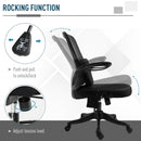Vinsetto Office Chair 2-Point Massage Executive Ergonomic USB Power Mesh Design 360-¦ Swivel with Lumbar Support, Black Cover w/ Wheel