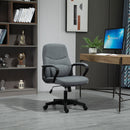Vinsetto Office Chair with Massager Lumbar High Back Ergonomic Support Office 360-¦ Swivel Chairs Adjustable Height Backrest Grey 2-Point Massage