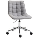Vinsetto Ergonomic Office Chair Desk Chair with Adjustable Height Soft Breathable Fabric 360-¦ Casters, Grey Casters