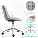 Vinsetto Ergonomic Office Chair Desk Chair with Adjustable Height Soft Breathable Fabric 360-¦ Casters, Grey Casters