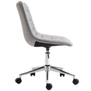 Vinsetto Ergonomic Office Chair Desk Chair with Adjustable Height Soft Breathable Fabric 360-¦ Casters, Grey Casters