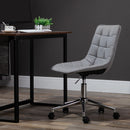 Vinsetto Ergonomic Office Chair Desk Chair with Adjustable Height Soft Breathable Fabric 360-¦ Casters, Grey Casters