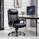 Vinsetto Massage Office Chair High Back with Armrest 6-Point Vibration Executive Chair with Adjustable Height and Built-in Lumbar Support Black w/