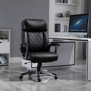 Vinsetto Massage Office Chair High Back with Armrest 6-Point Vibration Executive Chair with Adjustable Height and Built-in Lumbar Support Black w/