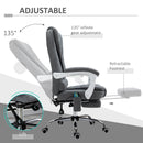 Vinsetto Massage Office Chair Computer Swivel Rolling Task Chair with Retractable Footrest & Height Adjustable Comfortable with Armrests w/