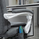 Vinsetto Massage Office Chair Computer Swivel Rolling Task Chair with Retractable Footrest & Height Adjustable Comfortable with Armrests w/