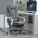 Vinsetto Massage Office Chair Computer Swivel Rolling Task Chair with Retractable Footrest & Height Adjustable Comfortable with Armrests w/