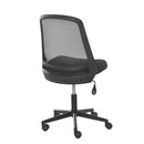 Vinsetto Leisure Office Chair Mesh Fabric Computer Home Study Bedroom Armless with Wheels, Grey Swivel Armless