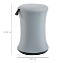 Vinsetto Lift Wobble Stool Home Office Desk Chair 360-¦ Swivel Tilting Adjustable Height Seat for Active Sitting