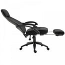 Vinsetto Swivel Mesh Back Office Chair with Retractable Footrest High Back Adjustable Height - Black