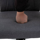 Vinsetto PU Leather Ergonomic Reclining Executive Home Office Chair w/ Pillow Grey