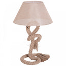 HOMCOM Table Lamp W/ Twisted Rope, E27 Base-Beige