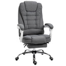 Vinsetto Office Chair with Retractable Footrest & Height Adjustable Comfortable with Armrests Ergonomic