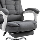 Vinsetto Office Chair with Retractable Footrest & Height Adjustable Comfortable with Armrests Ergonomic