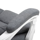 Vinsetto Office Chair with Retractable Footrest & Height Adjustable Comfortable with Armrests Ergonomic