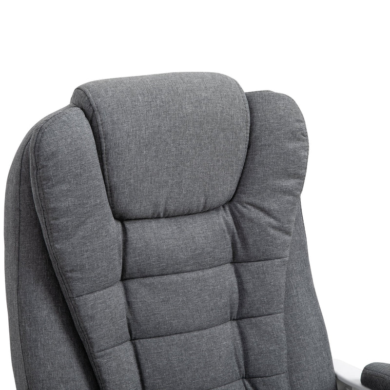 Vinsetto Office Chair with Retractable Footrest & Height Adjustable Comfortable with Armrests Ergonomic