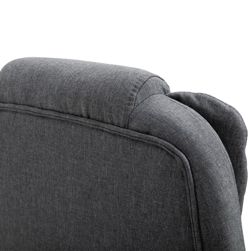 Vinsetto Office Chair with Retractable Footrest & Height Adjustable Comfortable with Armrests Ergonomic