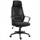 Vinsetto Mesh Ergonomic Home Office Chair w/ Headrest Black