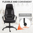 Vinsetto Mesh Ergonomic Home Office Chair w/ Headrest Black