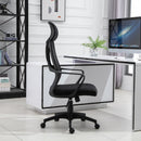Vinsetto Mesh Ergonomic Home Office Chair w/ Headrest Black