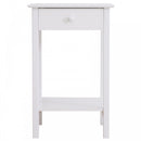 Side Table, 39Lx39Wx61H cm-White
