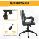 Vinsetto Mesh Ergonomic Home Office Chair w/ Armrest Grey