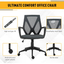 Vinsetto Mesh Ergonomic Home Office Chair w/ Armrest Grey