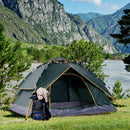 Outsunny Camping Tent - Dark Green