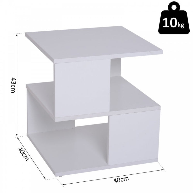 HOMCOM Contemporary Style Table - White