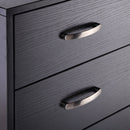 L Shape Computer Desk Table Workstation Home Office Drawer Shelf File Cabinet-Black