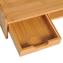Bamboo Desktop/Monitor Riser W/ Drawer