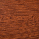 86.5H x 170L x 140W cm Steel MDF Top L-Shaped Corner Desk w/ Keyboard Tray Brown