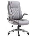 Vinsetto Executive Office Chair Sleek Ergonomic PU Leather 360-¦ Rotation W/ Headrest In Grey