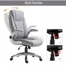 Vinsetto Executive Office Chair Sleek Ergonomic PU Leather 360-¦ Rotation W/ Headrest In Grey
