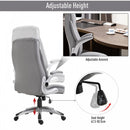 Vinsetto Executive Office Chair Sleek Ergonomic PU Leather 360-¦ Rotation W/ Headrest In Grey