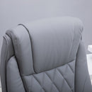 Vinsetto Executive Office Chair Sleek Ergonomic PU Leather 360-¦ Rotation W/ Headrest In Grey