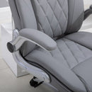 Vinsetto Executive Office Chair Sleek Ergonomic PU Leather 360-¦ Rotation W/ Headrest In Grey