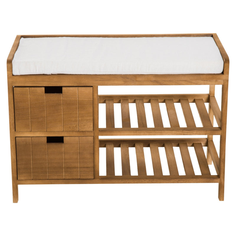 Entryway Shoe Bench, 69Lx34Wx48H cm, Paulownia sponge