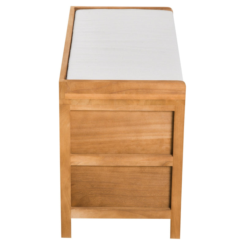 Entryway Shoe Bench, 69Lx34Wx48H cm, Paulownia sponge