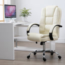 Vinsetto Office Chair High Back, 360-¦ Swivel, PU Leather-Beige