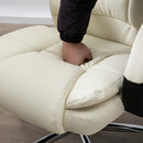 Vinsetto Office Chair High Back, 360-¦ Swivel, PU Leather-Beige